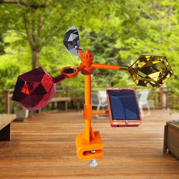 風力発電の鳥の恐怖ドライブアウェイデバイス360度作物屋外ピジョンツール害虫庭の芝生カラスの池鳥の忌避剤｜stk-shop｜03