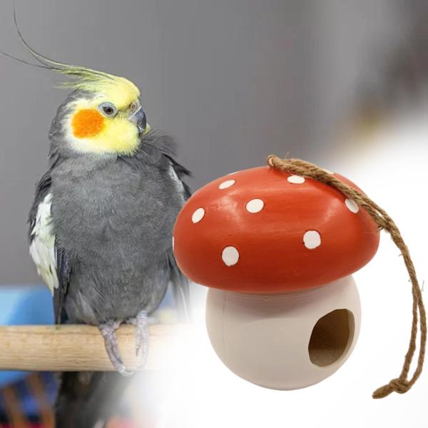 芝生の庭のための樹脂のきのこ鳥の家の木のペンダント飾り手工芸品