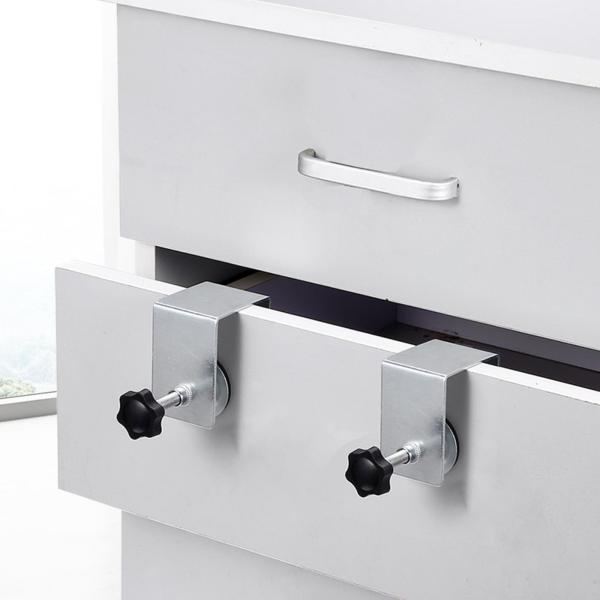 木工用クランプ装置 ユニバーサル引き出しフロントクランプ 家具取付用 Uタイプ