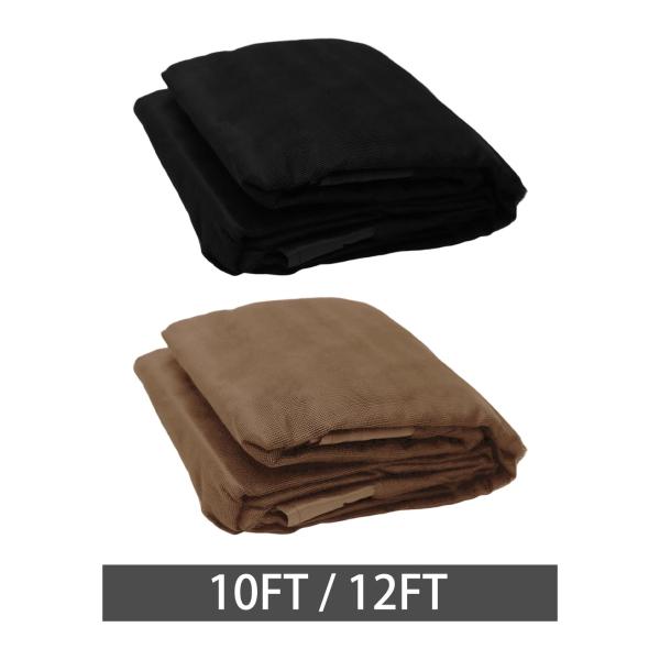 外側キャノピー ラージ ルーバー パーゴラ 長方形 10インチ 屋外ガゼボ ネット ブラック 10x10FT