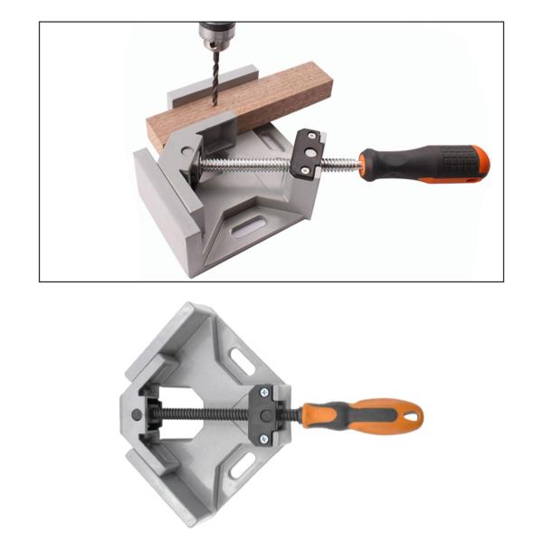 90°直角クランプ木工ツール快適なハンドルコーナークランプ位置決め正方形キャビネット溶接を作るための使いやすい男性ギフト