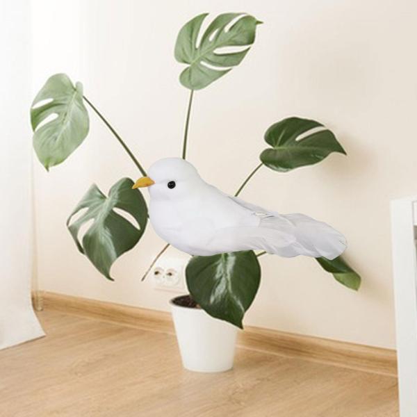 シミュレーションフォーム鳥人工羽鳥 DIY 工芸品鳥モデル人工鳥の装飾品パーティーアクセサリー結婚式の装飾 , クリップスタイル