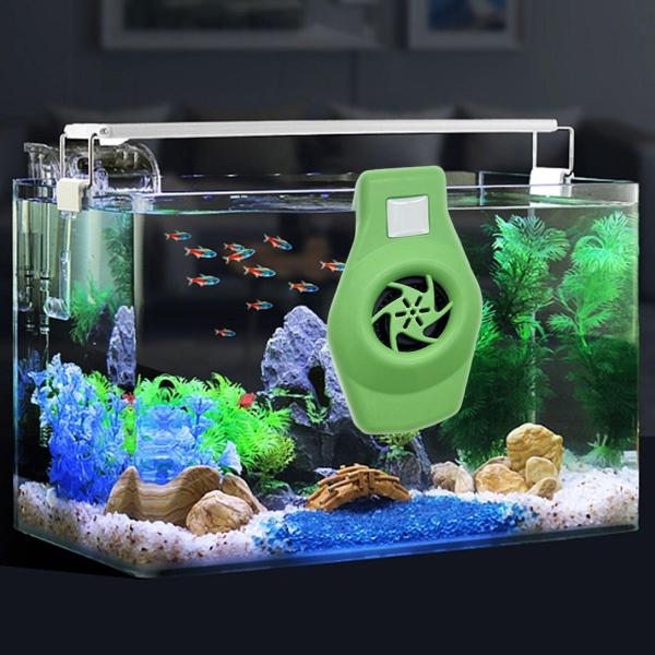 水族館チラーファン静音 2 可変速度 USB ケーブル水槽冷却ファン グリーン