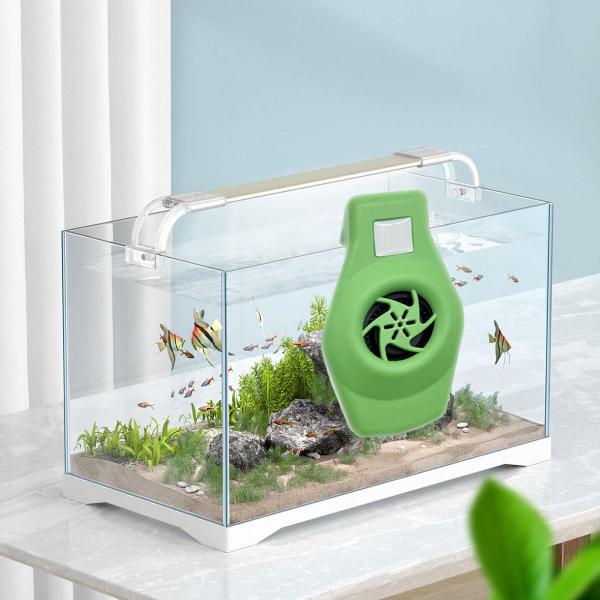 水族館チラーファン静音 2 可変速度 USB ケーブル水槽冷却ファン グリーン