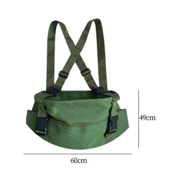 大型フルーツピッキングバッグ 収穫ピッキングエプロン 高耐久ガーデンピッキングバッグ 屋外果樹園収穫農場ヘルパー用 卵果物収集