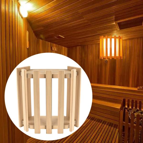 サウナライトランプシェード/木製、実用的/木製燭台ランプシェード/ランプカバー