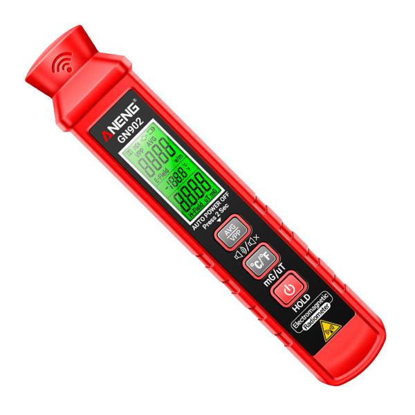 EMF メーター電磁テスターハンドヘルド温度測定アラーム付き EMF 検出器 EMF テスター家庭用電話屋外用