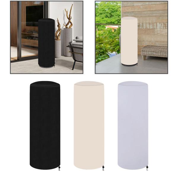 パティオヒーターカバーアクセサリー屋外ポータブル簡単インストール防水ブラック