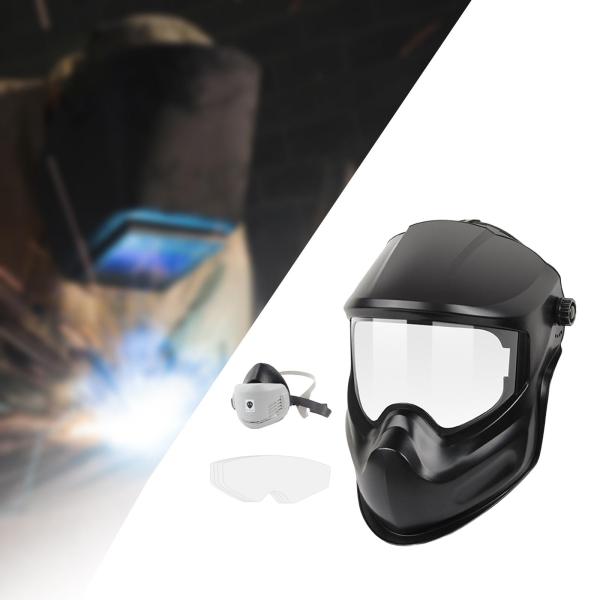 溶接ヘルメットヘッドギア保護カバー女性男性ホームキャップ溶接機マスクフード 5Len と 1 マスク