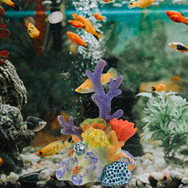 サンゴ礁 彫り物 置物 人工サンゴの置物彫刻多用途装飾水族館の装飾サイズ M : STKショップ