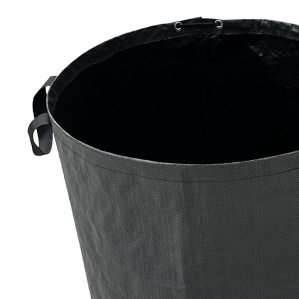 ブラック 272L 庭の廃棄物コンテナ 再利用可能な庭の葉バッグ 庭のゴミ袋