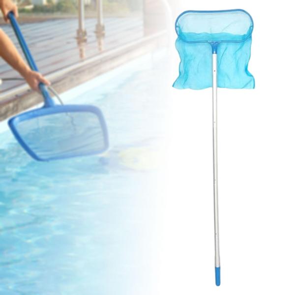 スイミングプールクリーニングネット プールスキマーネット ポール付き スパプール池用 中