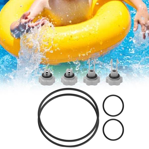 フィルターポンプ交換用シールセット修理部品、プールアクセサリー簡単取り付けプールフィルターポンプ用シールコンポーネント