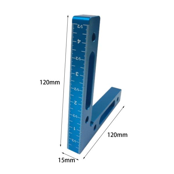 2 個 90 度位置決め正方形ボックス大工 DIY 直角固定クリップ ブルー