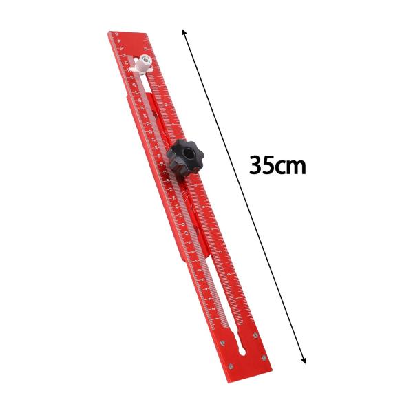 T 定規 マルチアングル定規 調整可能な描画定規 木工測定ツール 大工仕事用 多目的