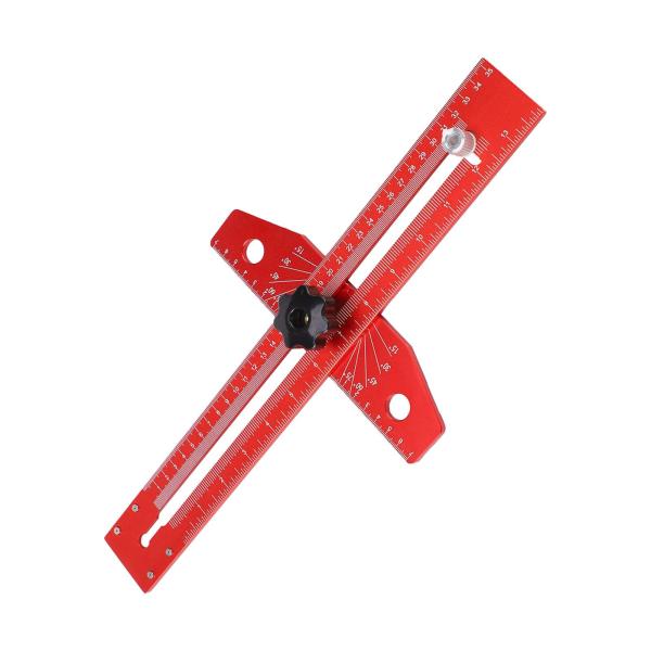 T 定規 マルチアングル定規 調整可能な描画定規 木工測定ツール 大工仕事用 多目的