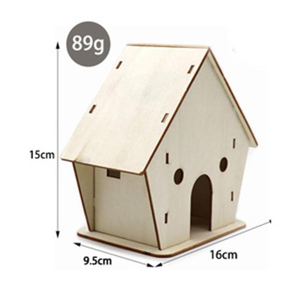 DIY 木製鳥の巣 巣箱 手作り 鳥の巣箱 ロビン ハチドリ用 15cmx16cmx9.5cm