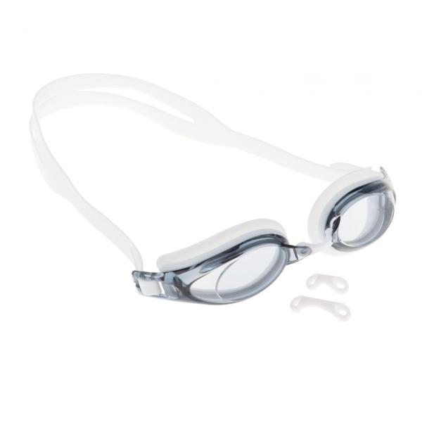 スイミングゴーグル 軽量 漏れ防止 プール シュノーケリング ホワイト