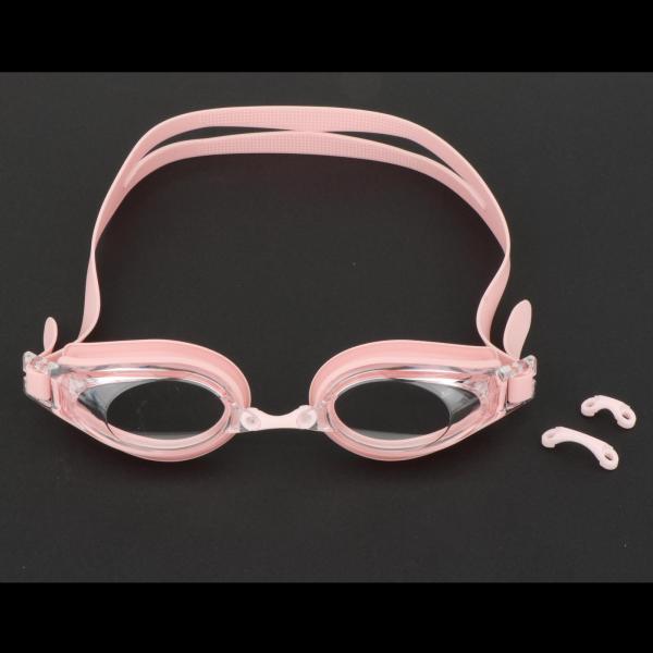 スイミングゴーグル 軽量 漏れ防止 プール シュノーケリング ピンク