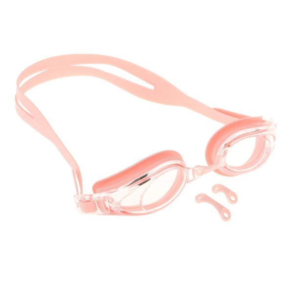 スイミングゴーグル 軽量 漏れ防止 プール シュノーケリング ピンク
