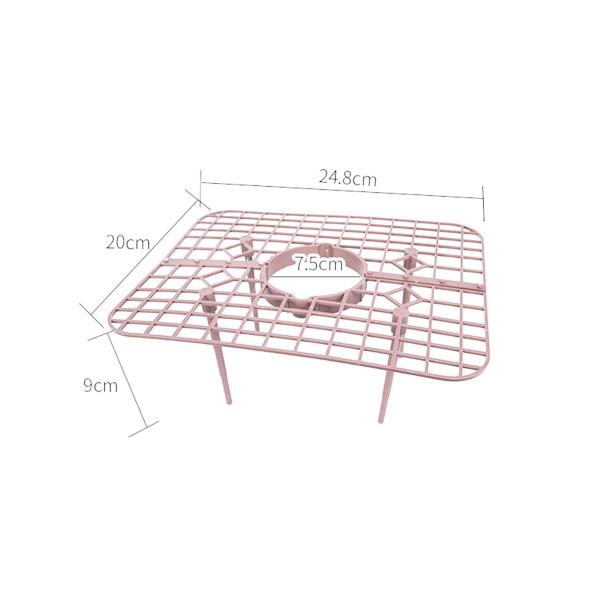 5個 栽培ホルダー ラック スタンド フレーム 裏庭 ケージ イチゴ 植物 サポート ピンク