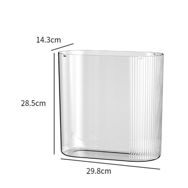 花瓶 エレガントな花瓶 フラワーショップ レストラン ダイニングテーブル用 クリア