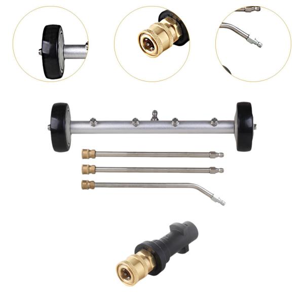 爆買 高圧洗浄機 アンダーボディ 洗車 水ほうき 表面クリーナーアタッチメント プレミアムアンダーキャリッジクリーナー 4000 PSI 歩道用 車体下部洗浄用