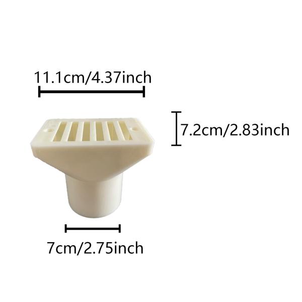 スイミングプールオーバーフローアウトレット スイミングプール排水継手 屋外用 ネジ2本付き 床排水スペアパーツ プレミアム