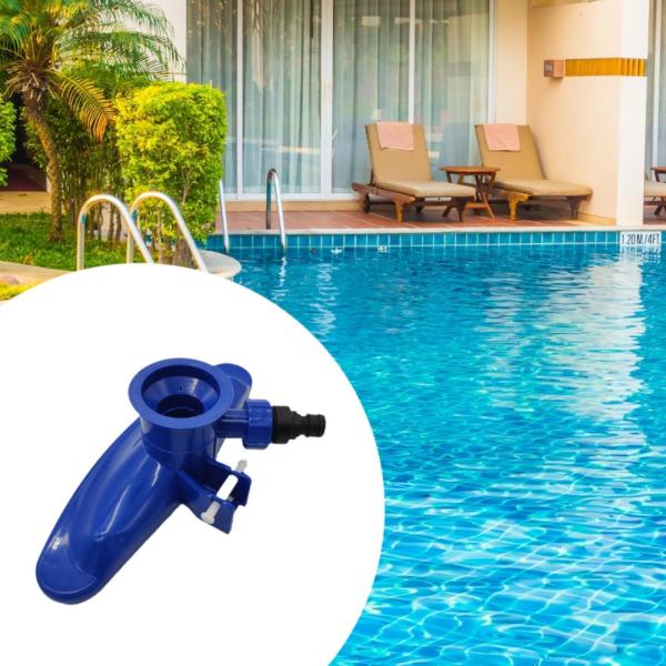 スイミングプール掃除機ヘッドキット、プールメンテナンスキットブルー、地上プールアクセサリー用ポータブル、スイミングプール掃除機