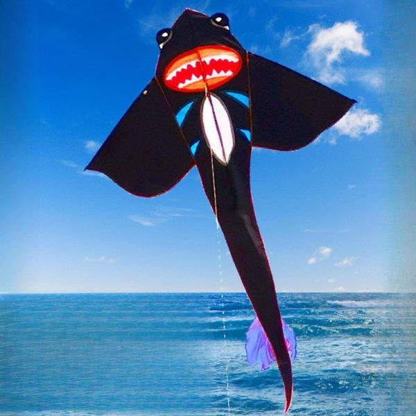 ビッグ凧 クリエイティブ凧 再利用可能な装飾 ポータブル ユニーク 人気 サメ凧 かわいい凧 公園 海 スポーツ 草原 ビーチ用