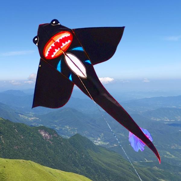 ビッグ凧 クリエイティブ凧 再利用可能な装飾 ポータブル ユニーク 人気 サメ凧 かわいい凧 公園 海 スポーツ 草原 ビーチ用