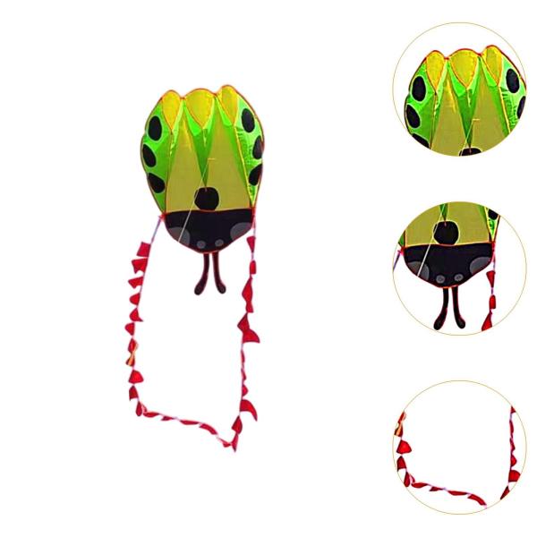 誕生日プレゼントのための大きなてんとう虫の形をしたカイト屋外のおもちゃ裏庭ビーチパークグリーン