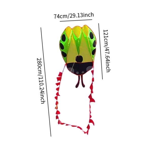 誕生日プレゼントのための大きなてんとう虫の形をしたカイト屋外のおもちゃ裏庭ビーチパークグリーン