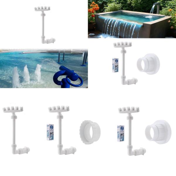 スイミングプールの滝の噴水スプレーフィッティングは、裏庭360アダプターなしで回転する交換