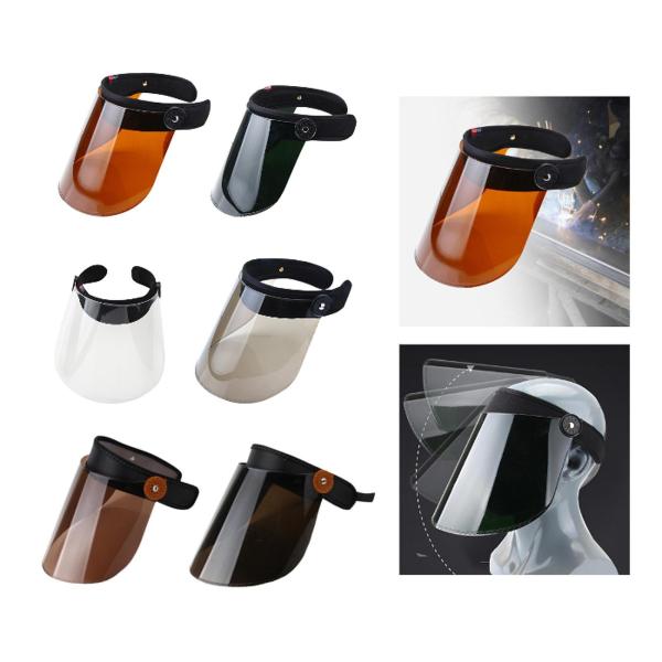 溶接マスク 90度調整 ポータブル 耐摩耗性 フェイスカバー ライトブラウン