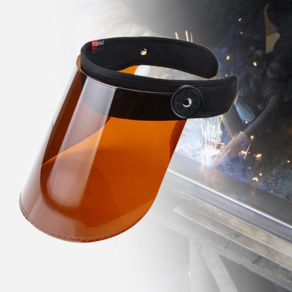 溶接マスク 90度調整 ポータブル 耐摩耗性 フェイスカバー ライトブラウン
