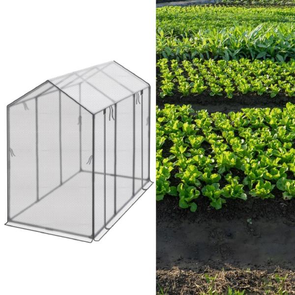 ミニ温室用品 苗床 植物カバーテント 屋外用 180cmx120cmx153cm