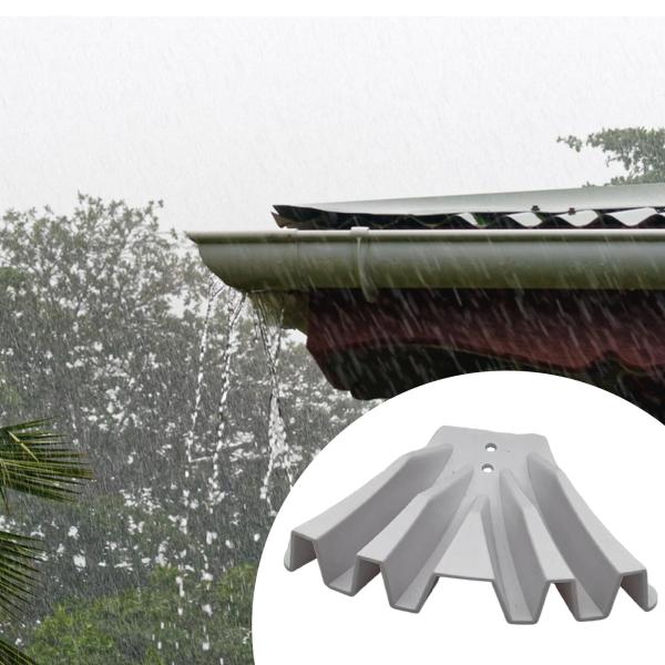雨樋ディスパーサー 効果的な縦樋ダイバーター 屋根用 屋外用 セメント ホワイト