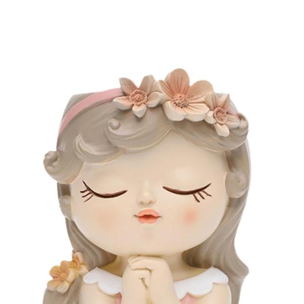 フェイスプランターポット ホームデコレーション 花瓶 彫像 手工芸品 漫画植木鉢 8x7x11cm ピンク ブラウン