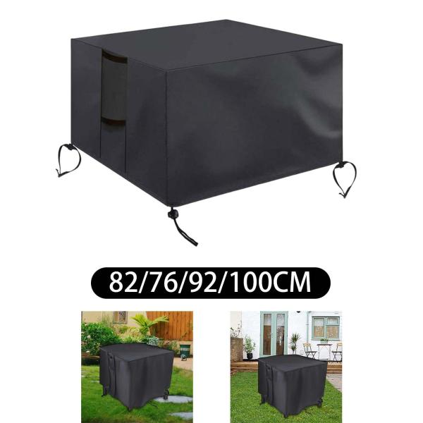 ファイヤーピットカバー 防風 耐候性 ガーデン 屋外 パティオ用 82x82x61
