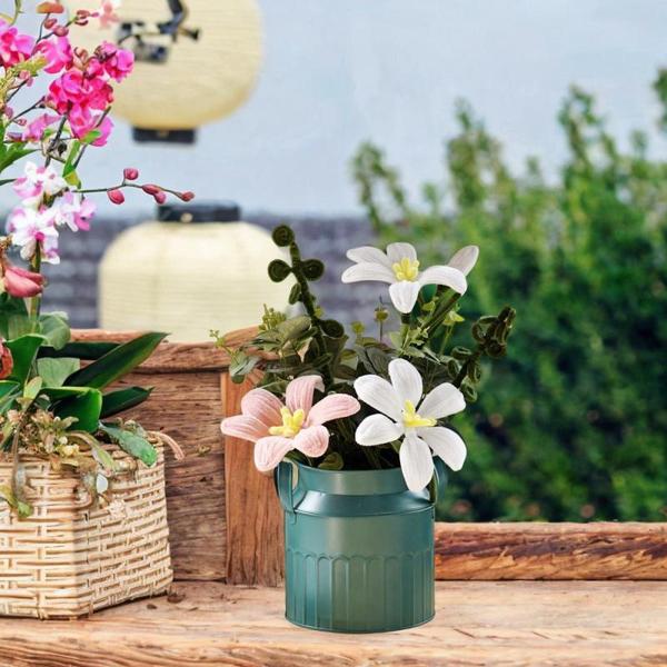 装飾花瓶 植木鉢 ホームデコレーション プランター ドライフラワーバケツ ショッピングモール リビングルーム ポーチ 結婚式 ファームハウス用