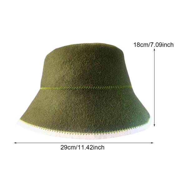 サウナハット ヘッドギア 屋内サウナアクセサリー シャワー 浴室 スパ用 ダークグリーン