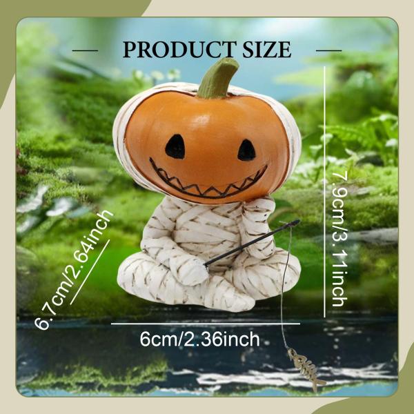 カボチャの置物 植木鉢 装飾 ハロウィン ギフト コレクション用 小さな彫刻 卓上飾り 芝生 庭 玄関 棚用