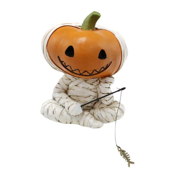 カボチャの置物 植木鉢 装飾 ハロウィン ギフト コレクション用 小さな彫刻 卓上飾り 芝生 庭 玄関 棚用