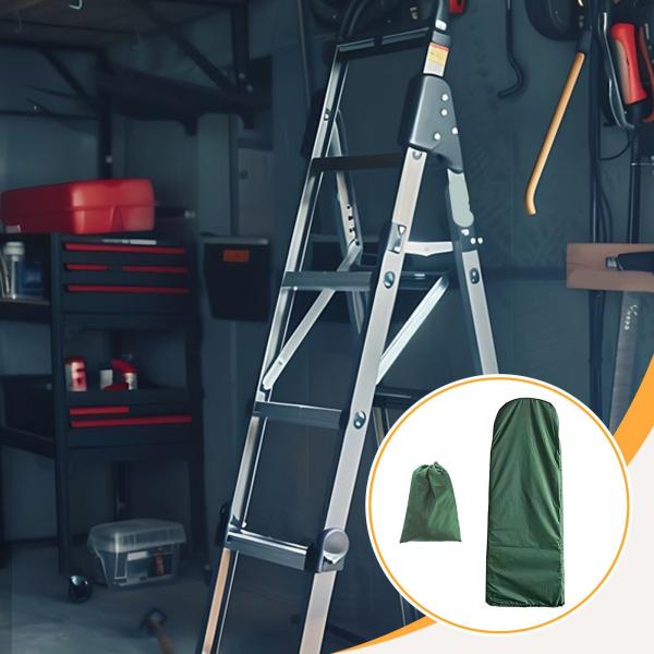 折りたたみ式はしごカバー ポータブルステップラダープロテクター 芝生 ガーデン ファームハウス用 50x154x6.5cm グリーン