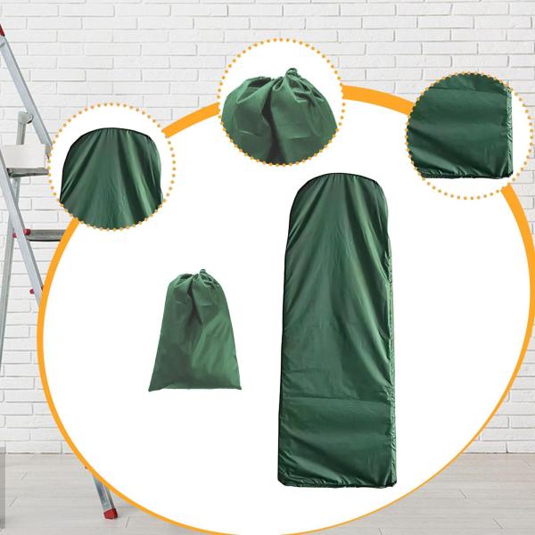 折りたたみ式はしごカバー ポータブルステップラダープロテクター 芝生 ガーデン ファームハウス用 50x154x6.5cm グリーン