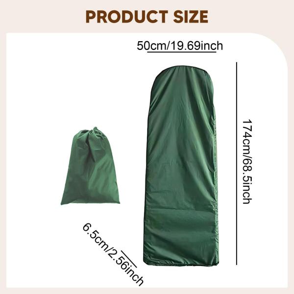 折りたたみ式はしごカバー ポータブルステップラダープロテクター 芝生 ガーデン ファームハウス用 50x174x6.5cm グリーン
