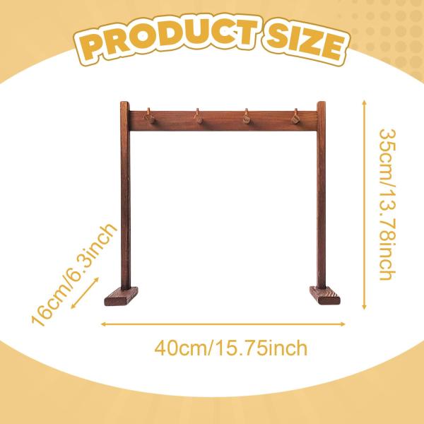 木製チャイムスタンド装飾デスクチャイムホルダー展示用ティールームギフトS