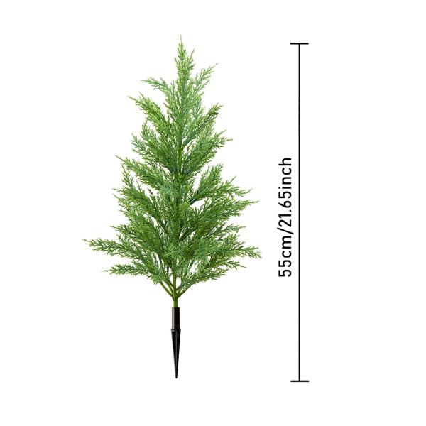 人工の松とヒノキの木、屋外用クリスマスデコレーション、地面に付きの緑のクリスマスツリー、庭や廊下のギフトに最適