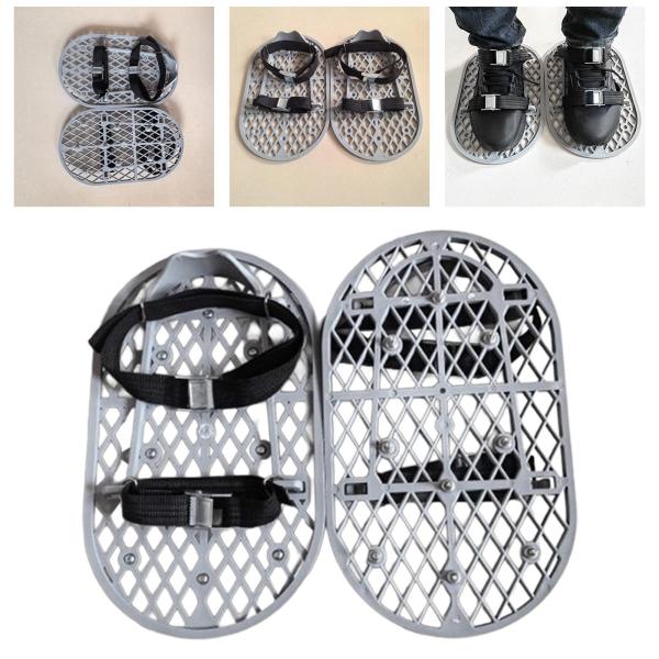 コンクリート仕上げ靴 軽量 実用的 プロフェッショナル 床地面用 金属バックルスパイク